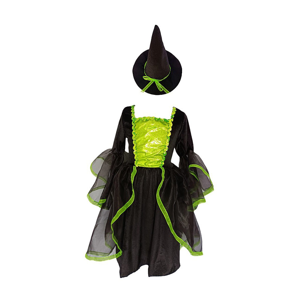 costume Halloween vert fille