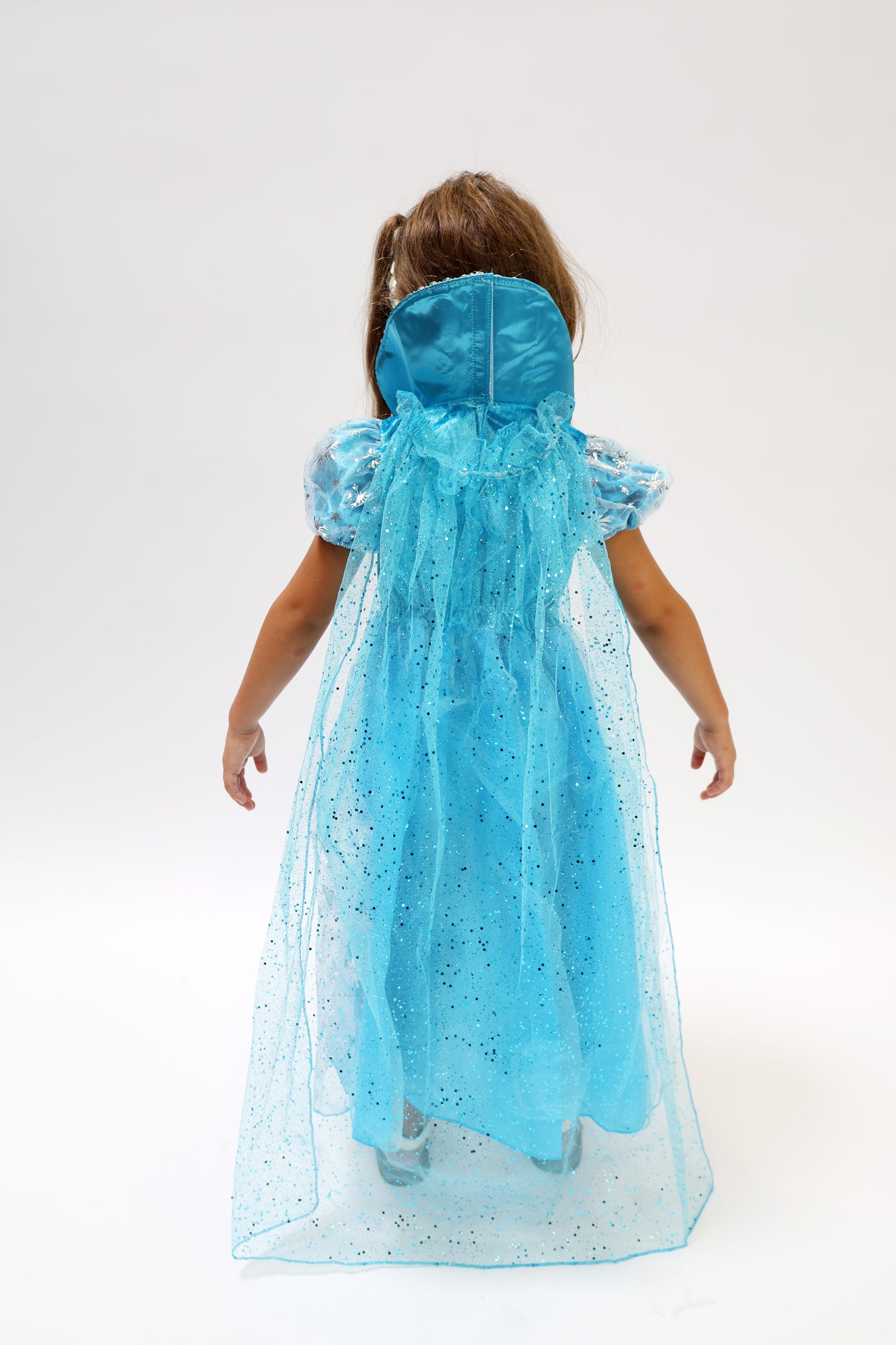 Robe de princesse bleue pour fille Reine des Neiges