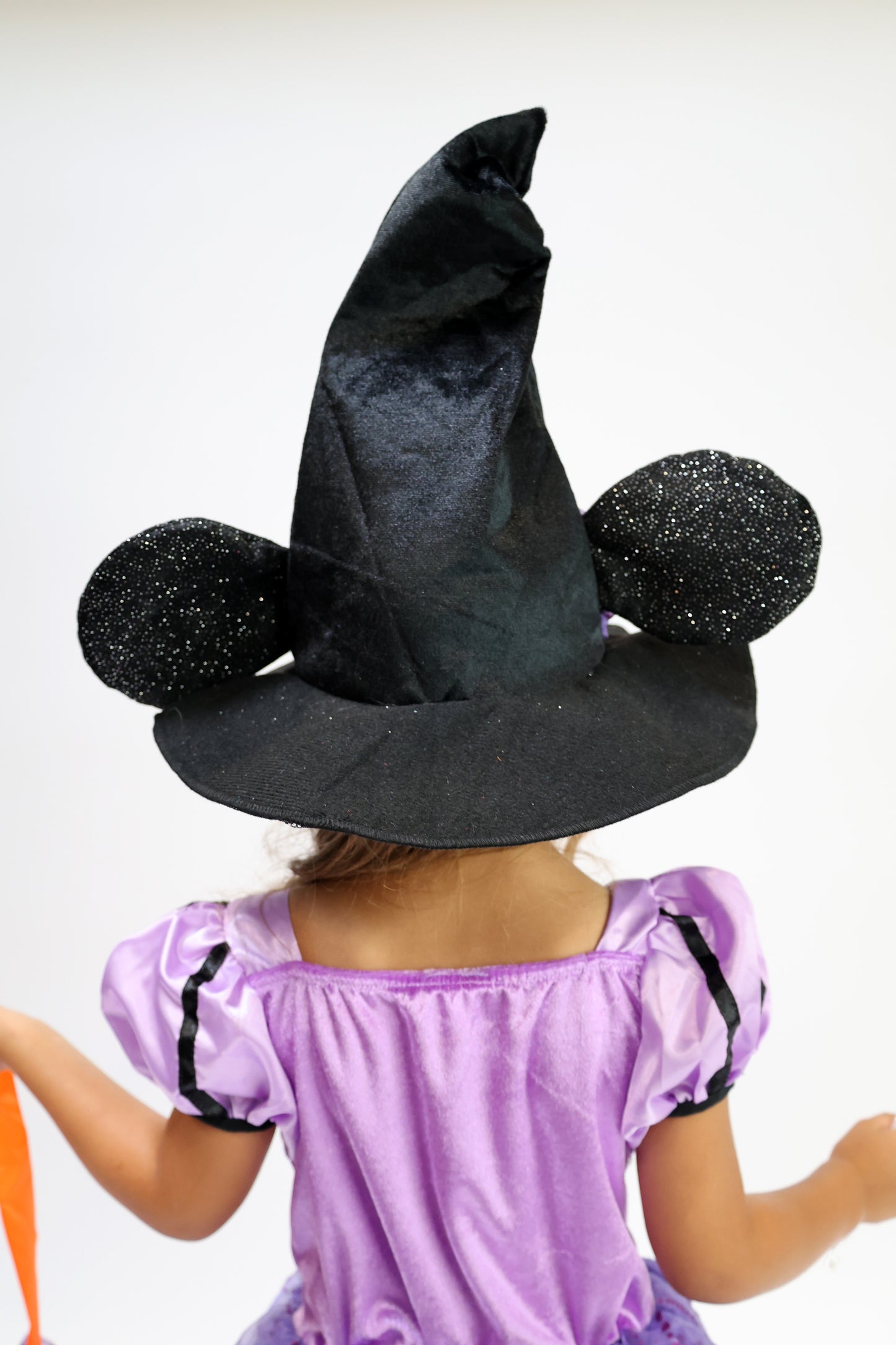 Déguisement d'Halloween : Sorcière Parme avec Chapeau Minnie Enfant
