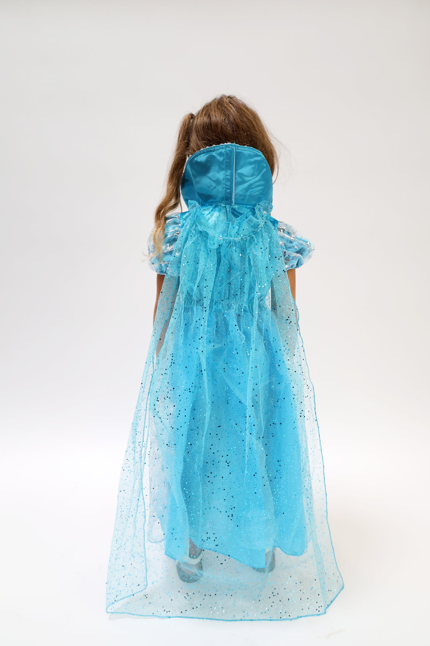 Robe de princesse bleue pour fille Reine des Neiges