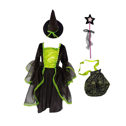 costume Halloween vert fille