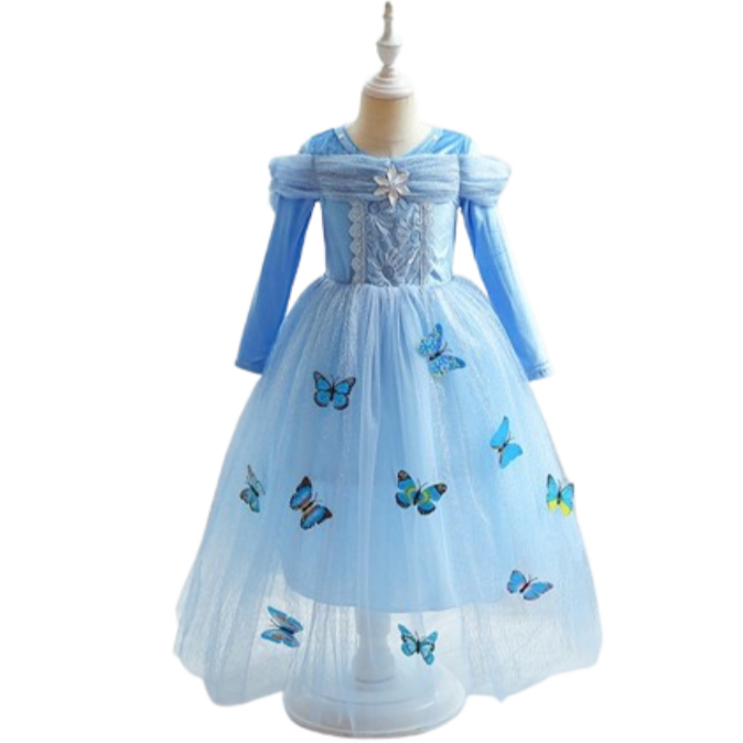 Déguisement princesse bleu papillon