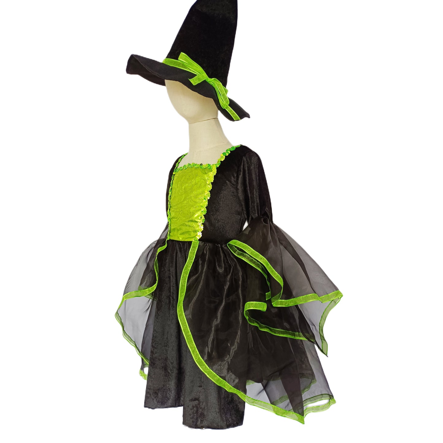 costume Halloween vert fille