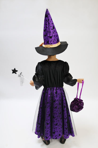 Costume d'Halloween: Chats Ludiques et Chauve-Souris pour Fille