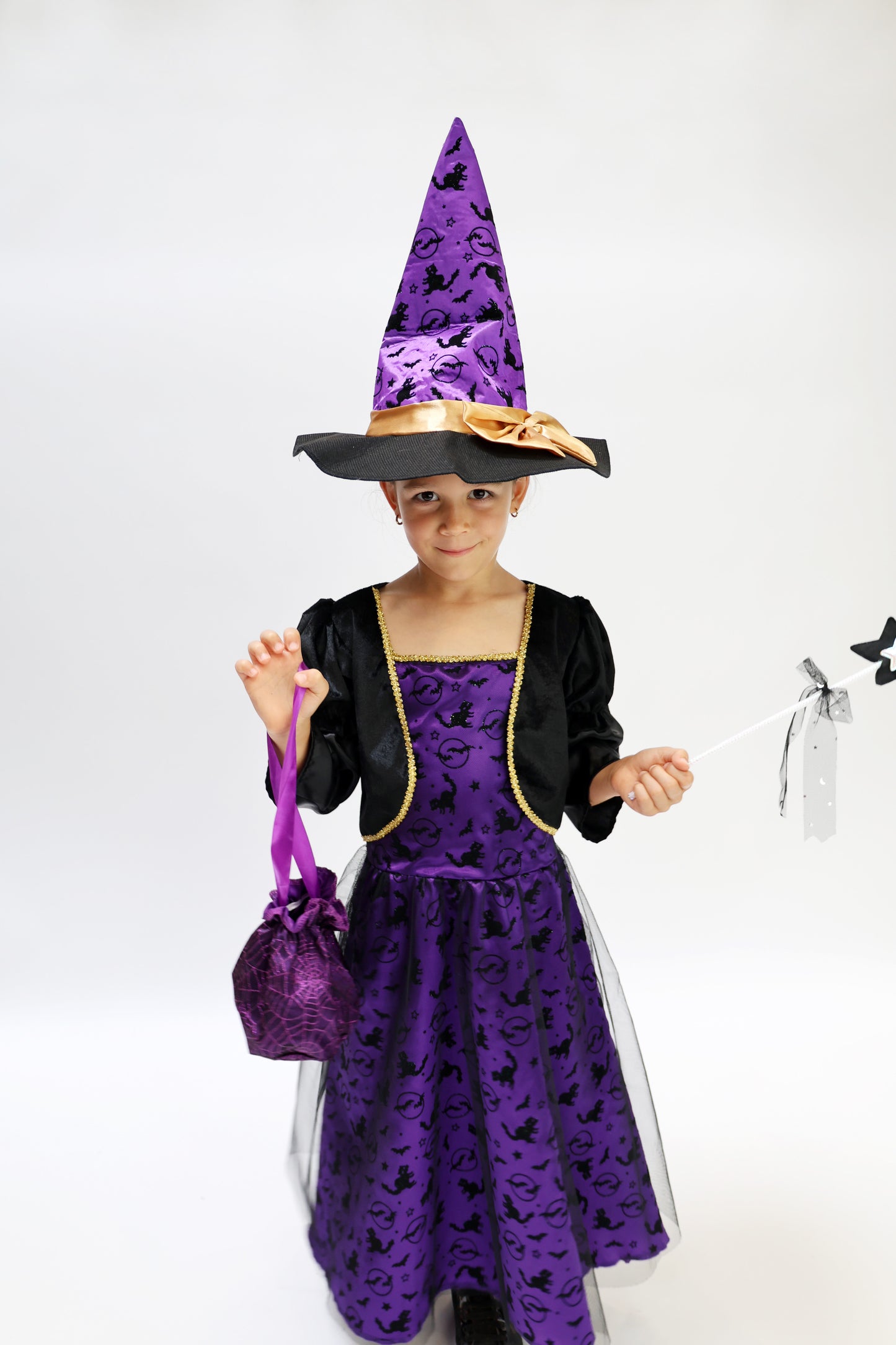 Costume d'Halloween: Chats Ludiques et Chauve-Souris pour Fille