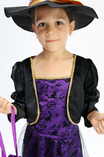 Costume d'Halloween: Chats Ludiques et Chauve-Souris pour Fille