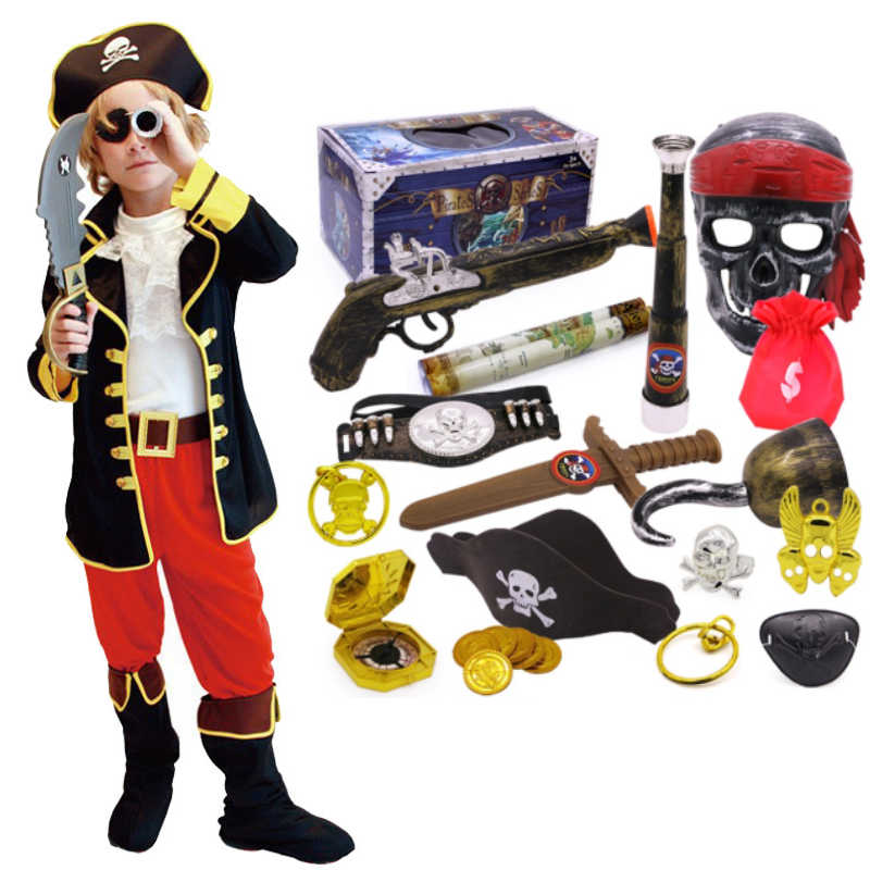 Ensemble déguisement pirate garçon de Lilihope avec accessoires