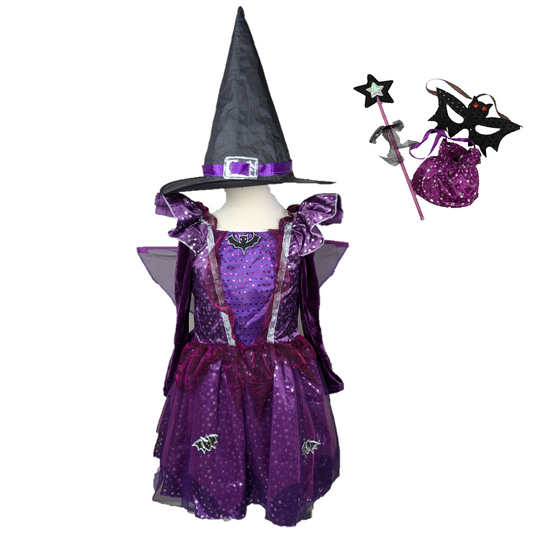 Costume de Sorcière Étoilé pour Halloween