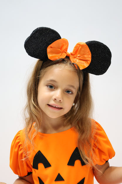 Déguisement d'Halloween : Sorcière Citrouille avec Serre-tête Minnie