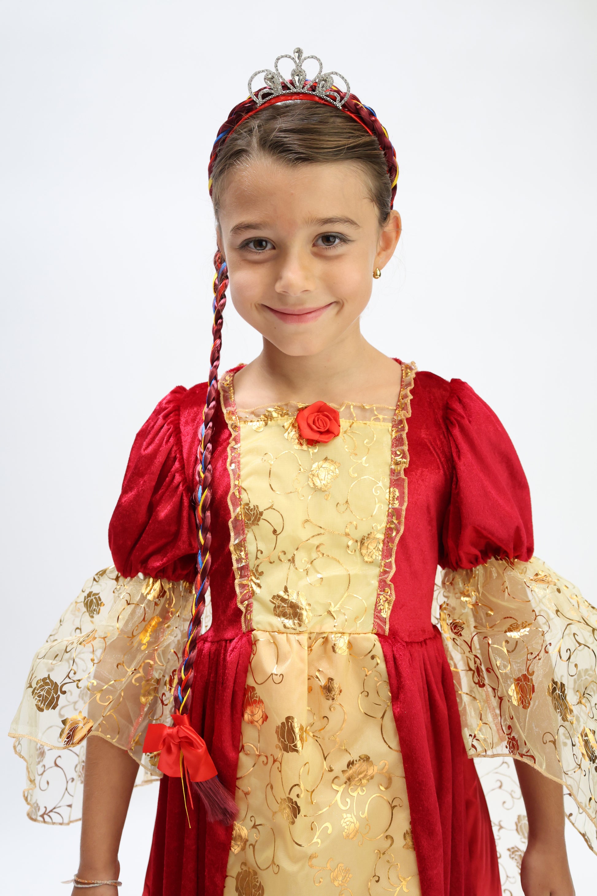 Déguisement Belle et la Bête Rouge Lilihope Robe Princesse Enfant