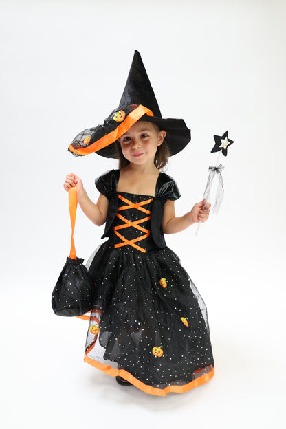 Costume d'Halloween Citrouille pour Fille Lilihope