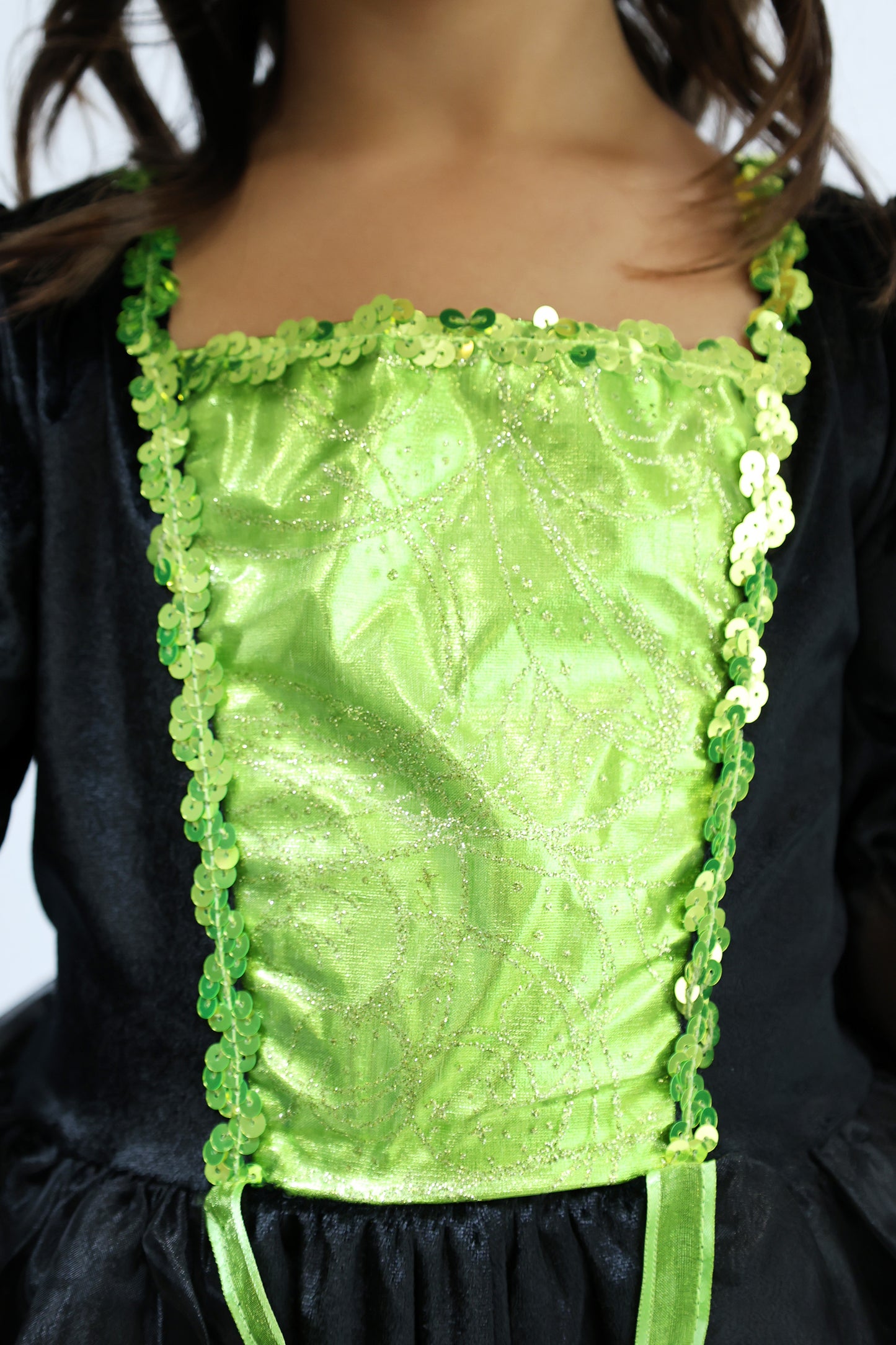 costume Halloween vert fille