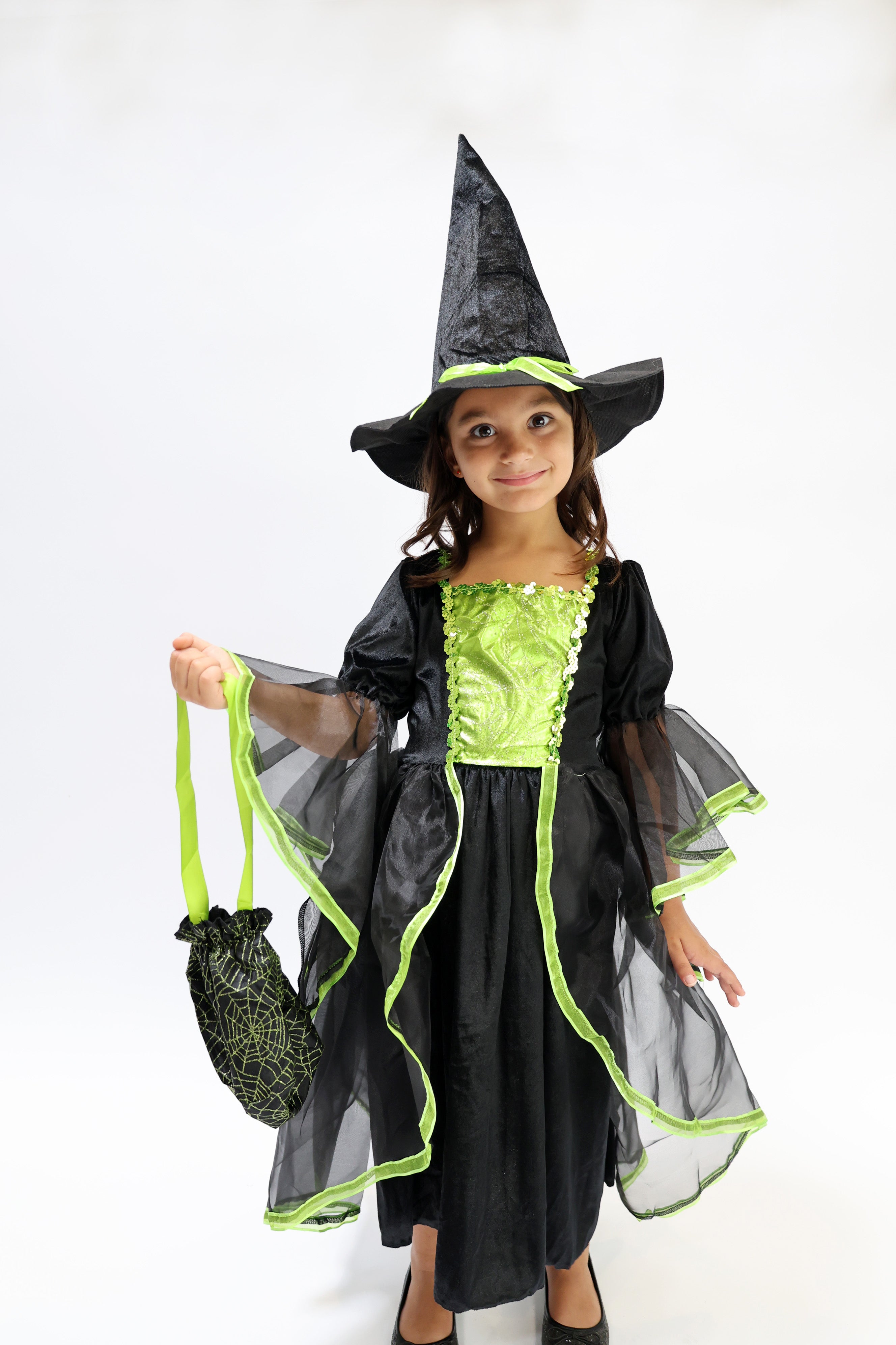 costume Halloween vert fille
