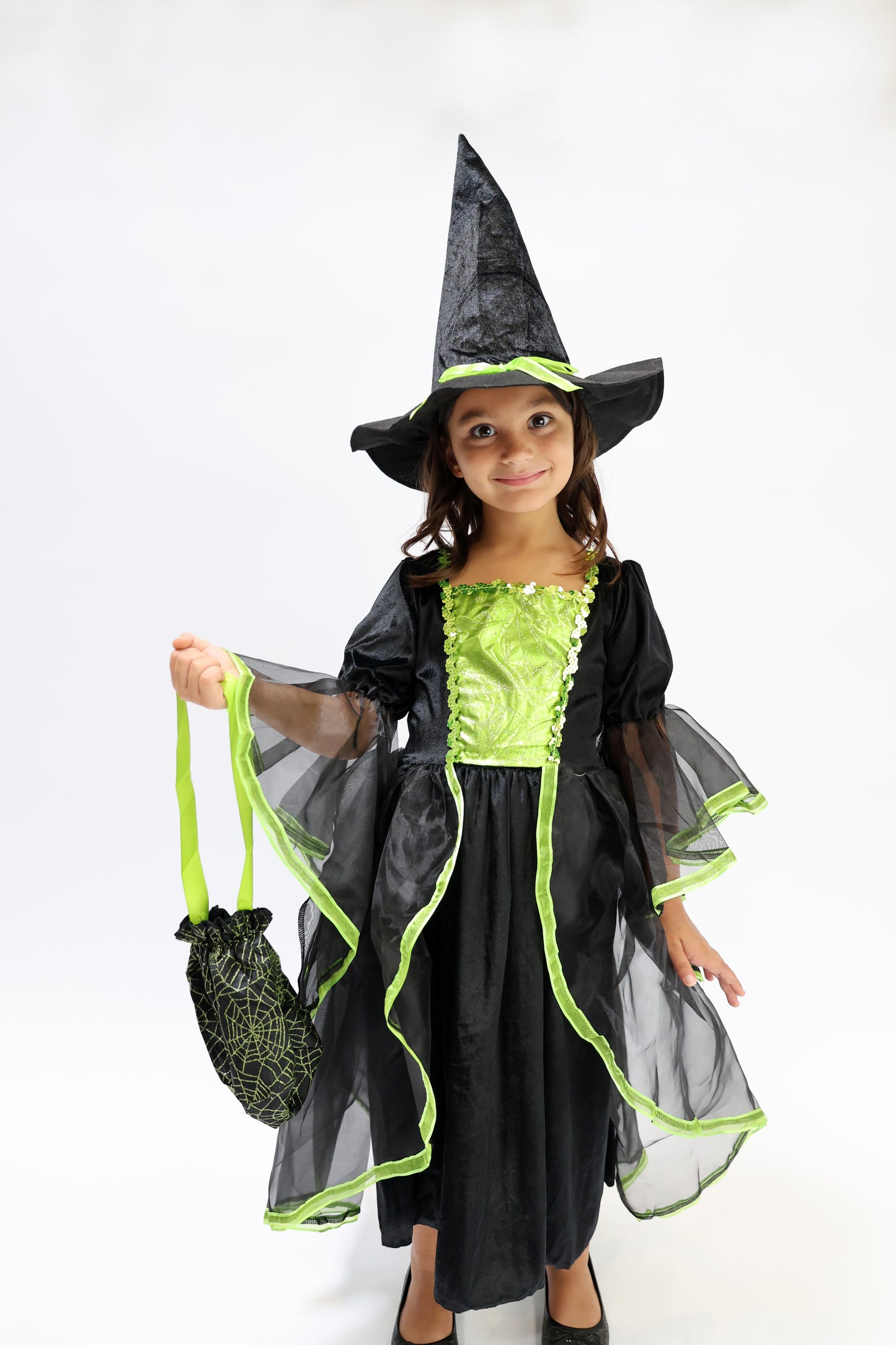 costume Halloween vert fille