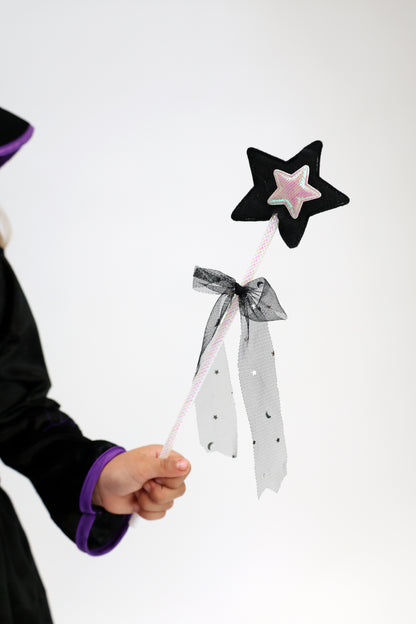 Déguisement d'Halloween : Sorcière Noir et Violet  Enfant