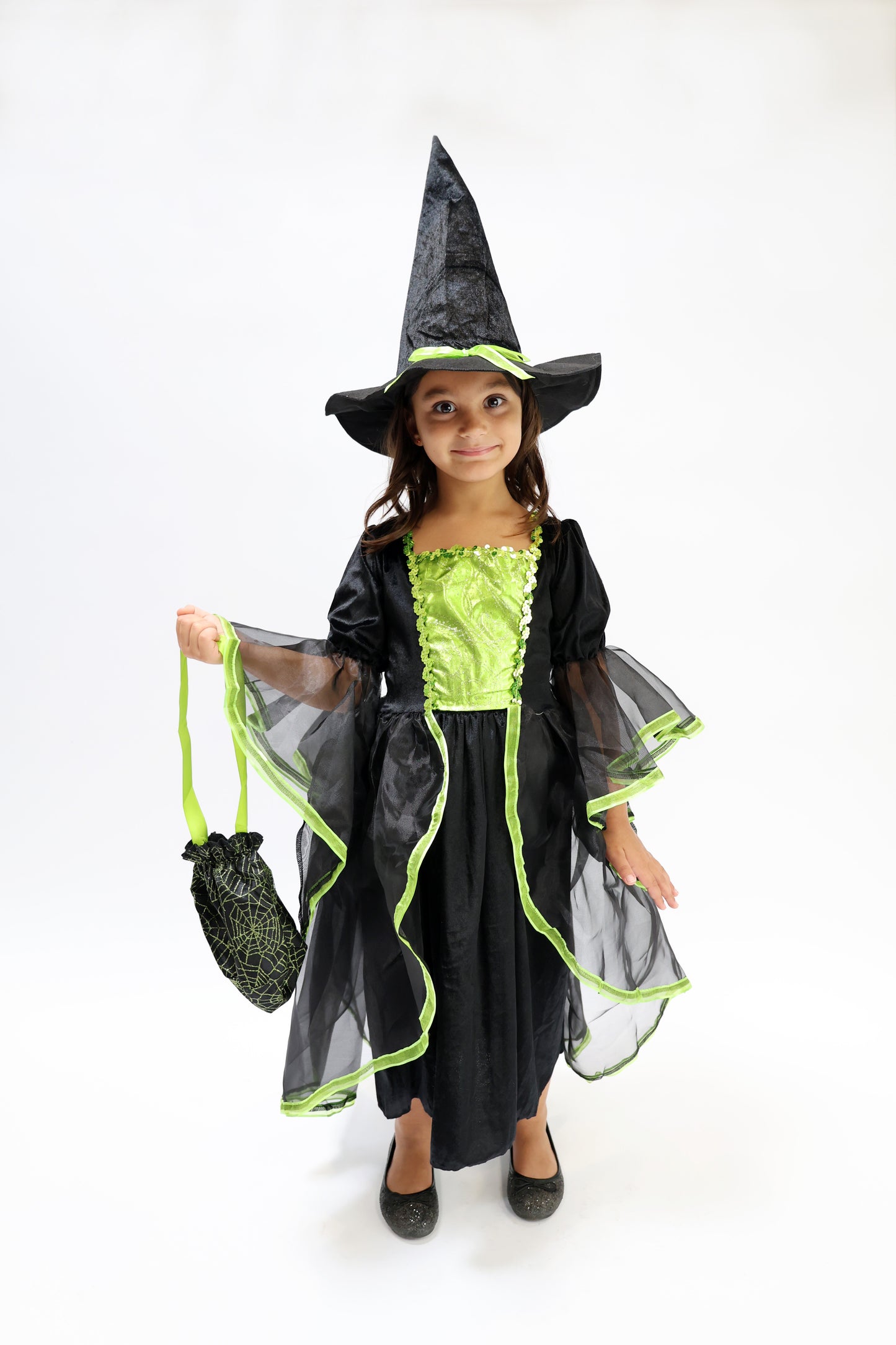 costume Halloween vert fille