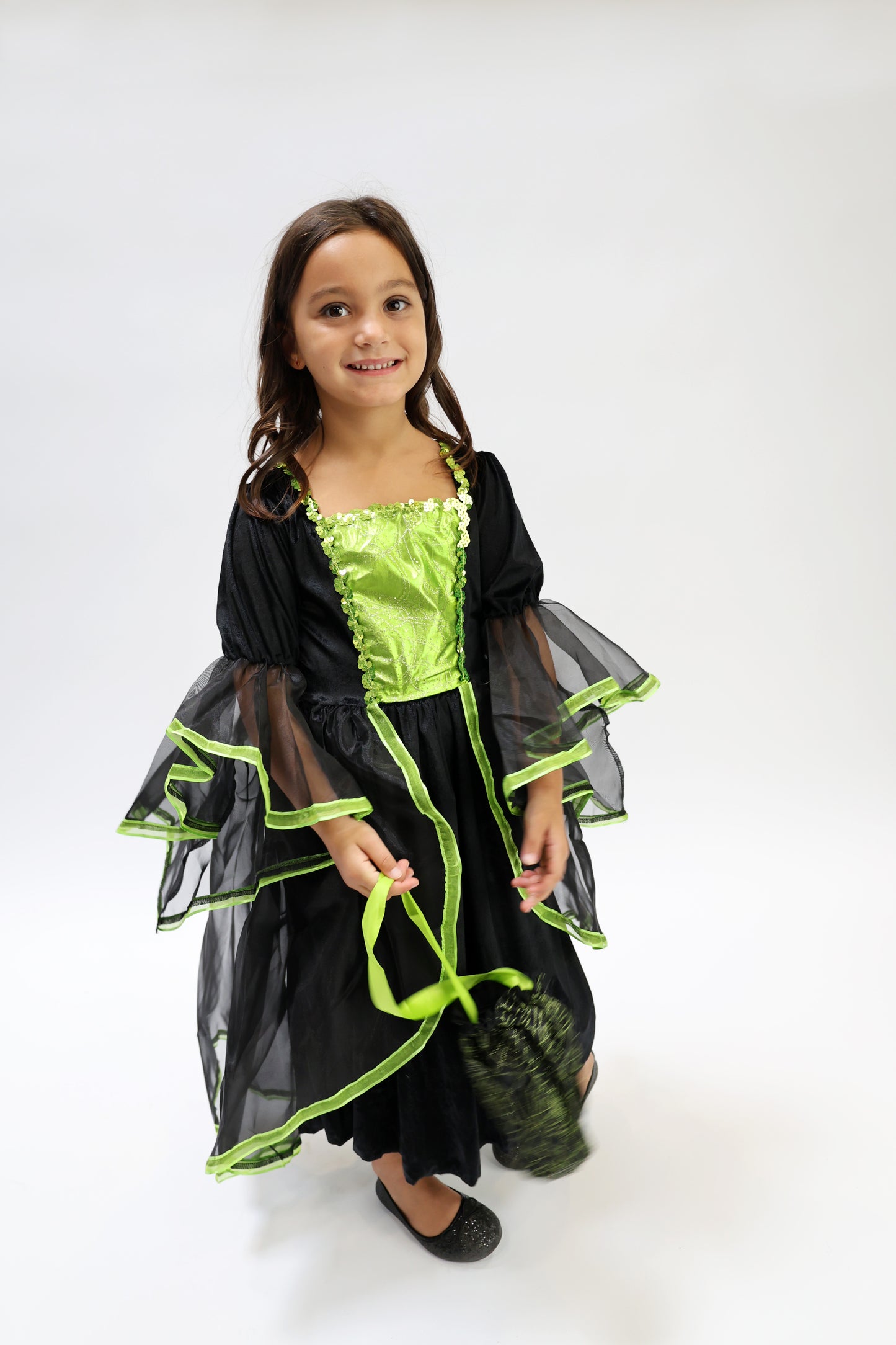 costume Halloween vert fille