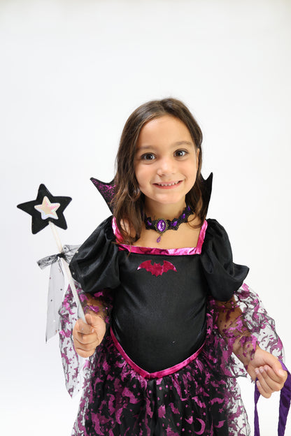Déguisement Vampire Robe Halloween avec Accessoires