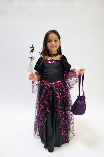 Déguisement Vampire Robe Halloween avec Accessoires