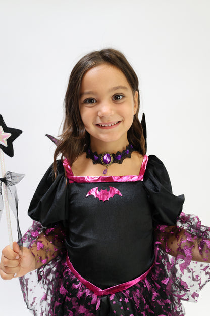 Déguisement Vampire Robe Halloween avec Accessoires