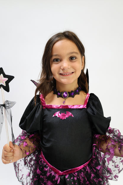 Déguisement Vampire Robe Halloween avec Accessoires