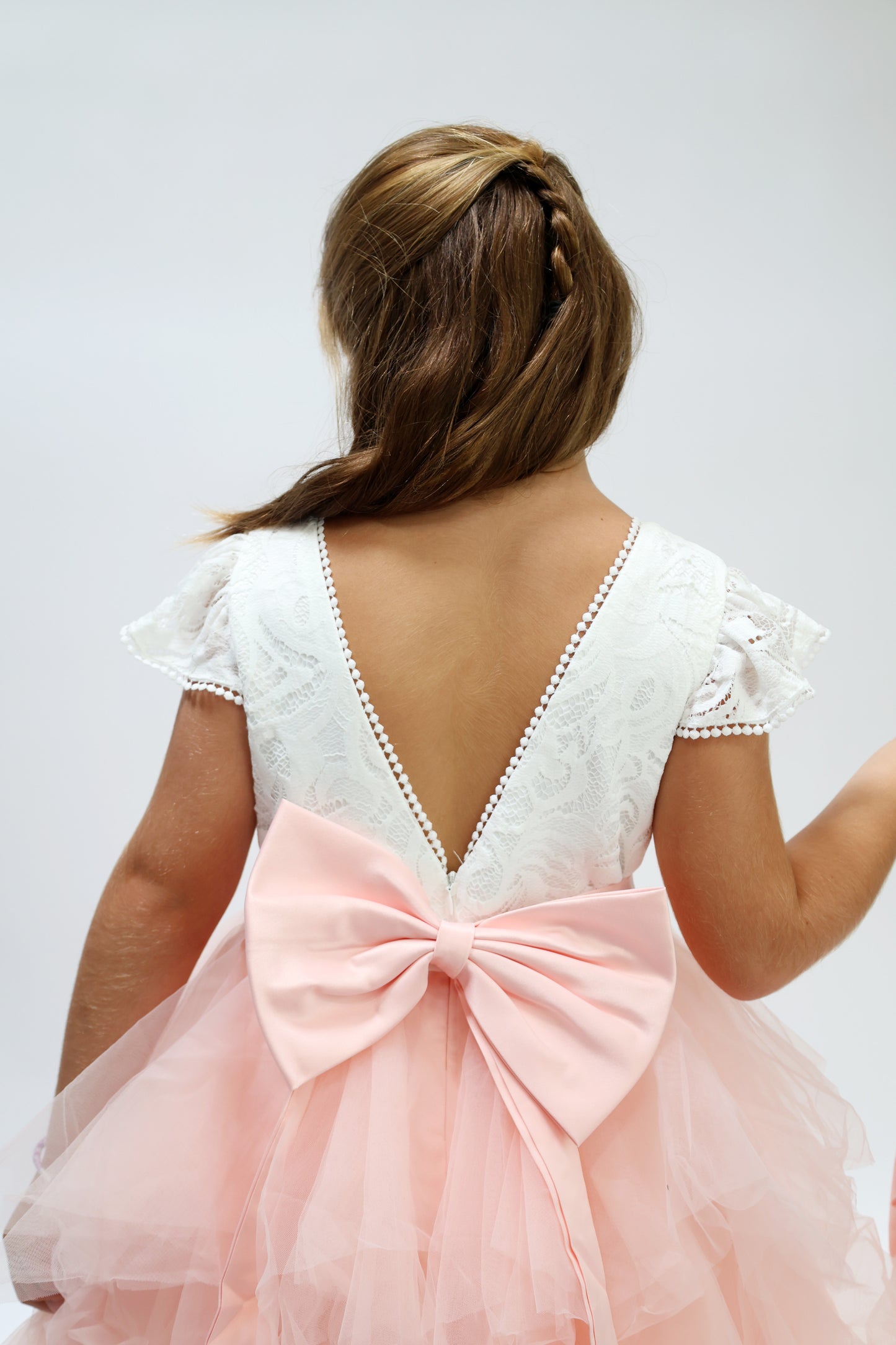 Robe de cérémonie Blanche avec sac assorti